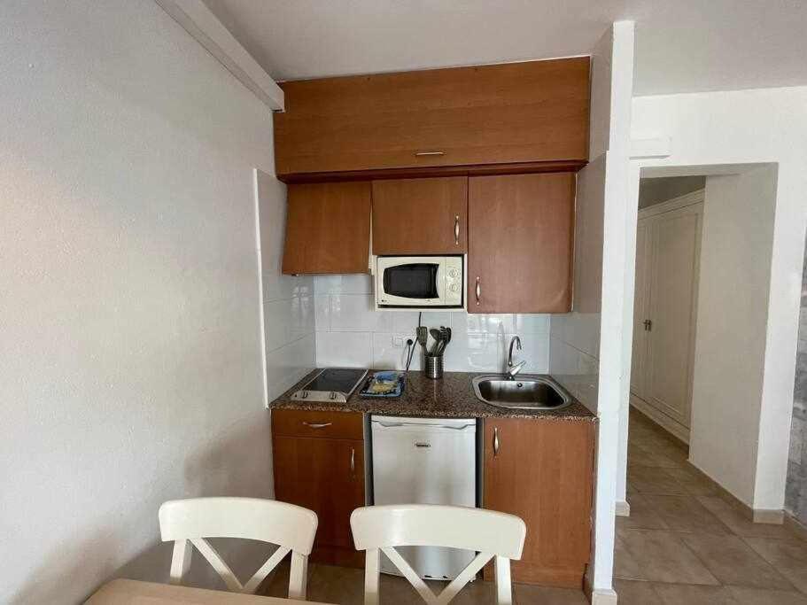 Mitjana Apartamento Con Piscina 休达德亚 外观 照片